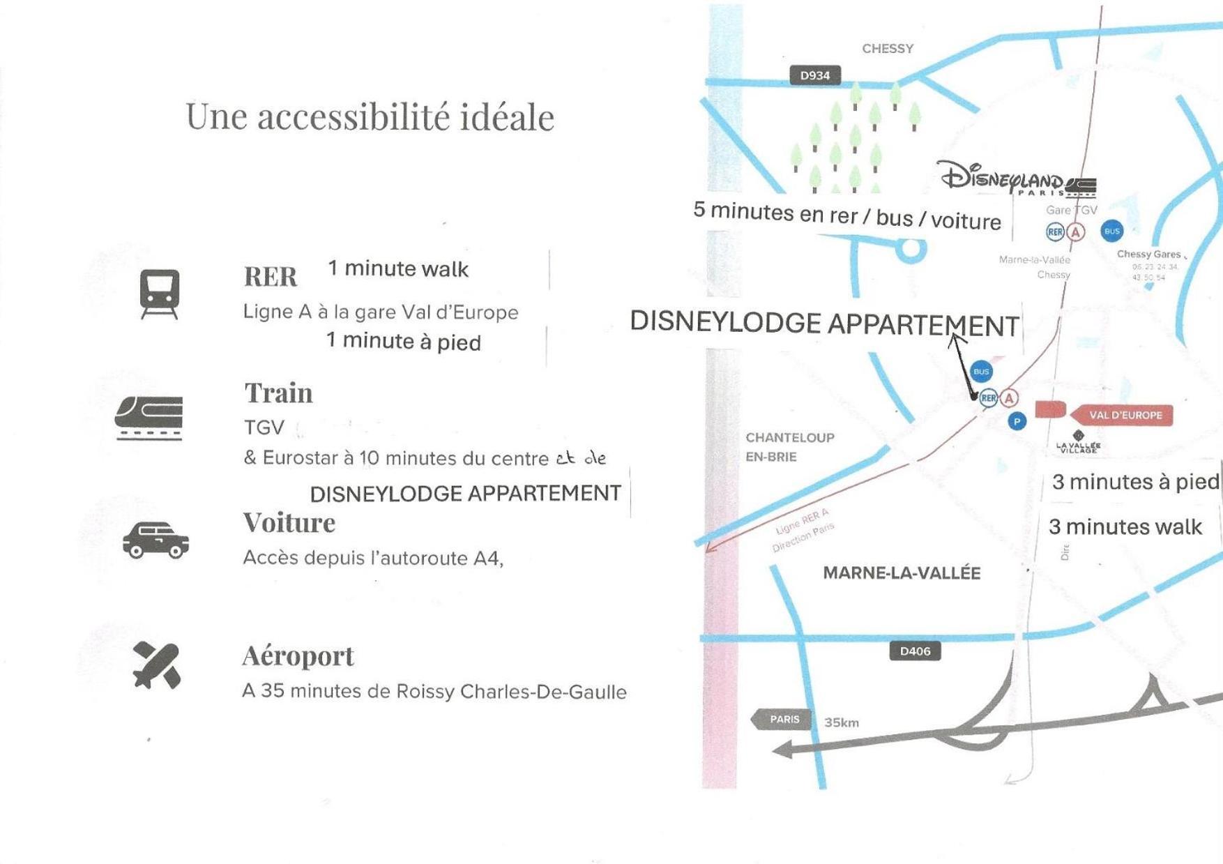 Disney 3 Mn, 14 People , 4 Bedrooms, 2 Parkings Prives Chessy (Seine-et-Marne) Exterior foto